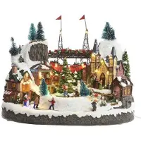 Lumineo Julstadsscen 25.5x39x31.5 Cm