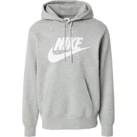 Nike Sweatshirt 'CLUB' gråmelerad / vit