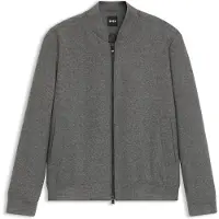 BOSS Slim-fit jacket in brushed stretch flannel