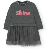Boboli Fleece Combined Klänning Med Långa ärmar