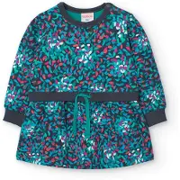 Boboli Fleece Printed Klänning Med Långa ärmar