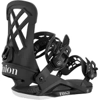 Union - Snowboardbindningar - Rosa Black för Unisex - Storlek L - Svart