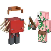 Mattel Minecraft-figurer 2-pack + tillbehör JCN56