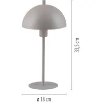 Schöner Wohnen Bordslampa Ali, Creme / bärnsten, Vardagsrum / matsal, Metall, Skandinavisk, Bordslampa