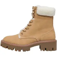 ONLY Stövlett med snörning 'ONLBETTY-11' kräm / camel