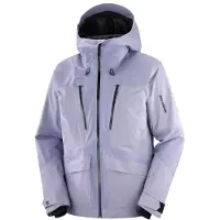 Salomon - Skidjackor - Spark Jacket M Blue Granite för Unisex - Storlek M - Lila