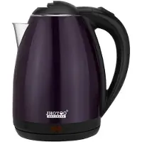 Yiran Furniture 2L Elektrisk Vattenkokare i rostfritt stål Köksapparater Smart Vattenkokare 1500W Visselkokare Samovar Te Kaffe Termokanna Gåva 2L&EU violett