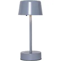 Star Trading Liten solcellsladdad bordslampa, Blå