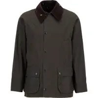 Barbour för män. MWX0010 Classic Bedale brun vaxad jacka (38), Casual, Grön, Bomull