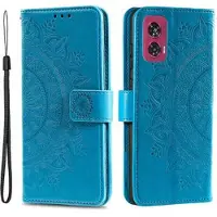 Mtp Products Motorola Edge 50 Fusion/G96 Mandala Series Plånboksfodral - Blå