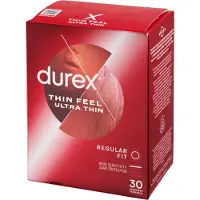 Durex Thin Feel Ultra Tunna Kondomer 30 st - Röd - Röd