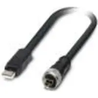 Phoenix Contact USB-kabel USB 2.0 USB-A IP20 kontakt, USB Mini-B IP20 kontakt 2.00 m Svart PVC-mantel 1420171