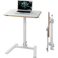 Leitz Ergo Small - Skrivbord för sittande/stående - rektangulär med konturerade hörn - vit