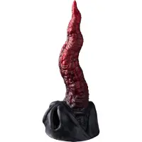 Creature Cocks Dragon Tongue Silikondildo 25 cm - Röd - Röd