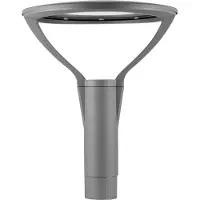 Opple Lighting LEDPostTop-P 33W-4000-W, Golvbelysning för utomhusbruk, Grå, Gjuten aluminium, Polykarbonat, Härdat glas, IP66, Trädgård, Terass, I