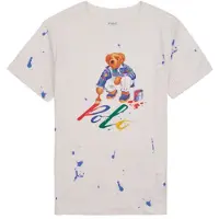 Ralph Lauren T-shirts med korta ärmar BEAR SS CN-KNIT SHIRTS-T-SHIRT flickor - Vit - 5 år