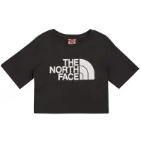 The North Face T-shirts med korta ärmar Girls S/S Crop Easy Tee flickor - Svart - 12 Jahre
