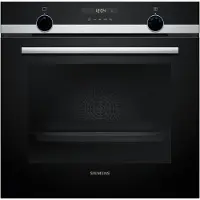 Siemens iQ500 HB517GBS3 - Ugn - inbyggd - fördjupning - bredd: 56 cm - djup: 55 cm - höjd: 58.5 cm - med självrengöring - Klass A+ - rostfritt stål