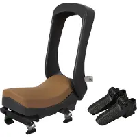 Urban iKi juniorsäte på pakethållare Black/Brown set key lock (U-228420)