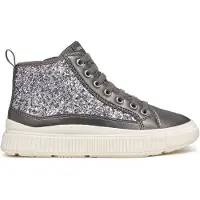 Geox Höga sneakers J LAQUINNY GIRL flickor - Silver - 35