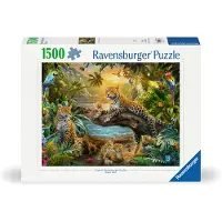 Ravensburger Pussel Leopard Family In The Jungle 1500 bitar,