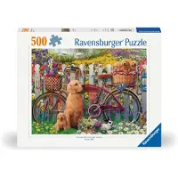 Ravensburger - Puzzle Cute Dogs In The Garden 500p