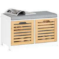 SoBuy Skobänk med dyna, 71x35x43 cm