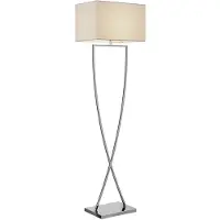 LUCANDE Golvlampa , Evaine, Vit, Vardagsrum, Metall, Modern
