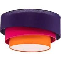 Euluna Taklampor , Trio Max, dimbara, Violett, Vardagsrum, Tyg / textil, Modern