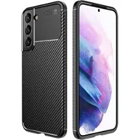 Mtp Products Samsung Galaxy S22 5G Beetle Kolfiber TPU Skal - Svart