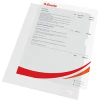 Esselte Standard Plus - L-formad mapp - för A4 (210 x 297 mm) - transparent (paket om 100)