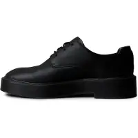 Calvin Klein Leather Stacked Heel Lace Up Shoes