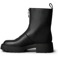 Calvin Klein Leather Chunky Zip Ankle Boots