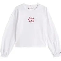Tommy Hilfiger Heart Logo Embroidery Long Sleeve T-Shirt