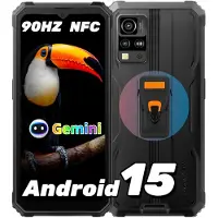 Blackview BV4800 SE Tålig Telefon 4GB 64GB 5100mAh Android 15 smartphone 4+64 only cell phone svart