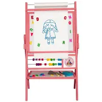 3toysm Rotationsplatta med 2-radig abacus rosa