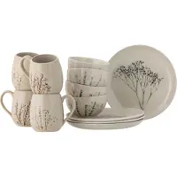 Bloomingville Bea Breakfast Set-nature-stoneware Servis