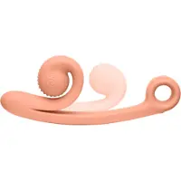 Snail Vibe Snail Curve Uppladdningsbar Dual Stimulator - Persika - Persika