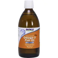 Now , Omega-3 Fiskolja, Lemon , 16,9 fl oz (500 ml)