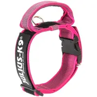 Julius-K9 K9 C&G halsband med handtag, rosa/grå, 40 mm/38-53