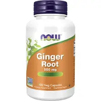 Now , Ginger Rot, 550 mg, 100 Veg Capsuler