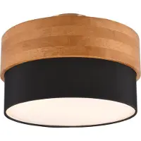 TRIO Lighting Taklampa Seasons, dimbar, Ljust trä, Vardagsrum / matsal, Trä, Taklampa