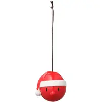 Hoptimist juldekoration hängande kula Santa ornament 2 st röd (26094)