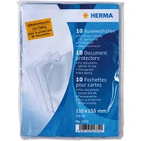 Herma passfodral, PP, 1-fack, 0,14 mm, format 110 x 155 mm, dokumentäkta, transparent, rivtåligt, greppurtag (1 st) (1332)