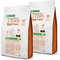 Nature´s Protection Superior Care Röd Päls Hundfoder För Vuxna Små Raser Med Lamm 10kg