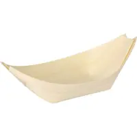 Papstar 84414, Skål, Oval, Trä, Självtorkning, Monokromatiskt, 50 styck