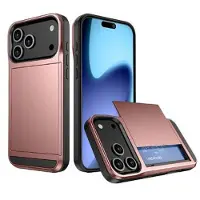 Mtp Products iPhone 17 Pro Hybridskal med Skjutkortplats - Rødguld