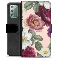 Mtp Products Samsung Galaxy Note20 Premium Plånboksfodral - Romantiska Blommor