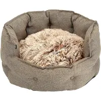 Dogman Classy Memory Foam Hundbädd Beige M 64cm