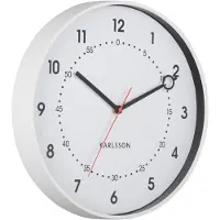 Karlsson väggklocka Fresco white KA6038WH